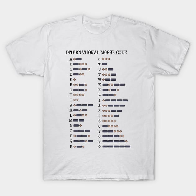 International Morse Code T-Shirt by DenAlex